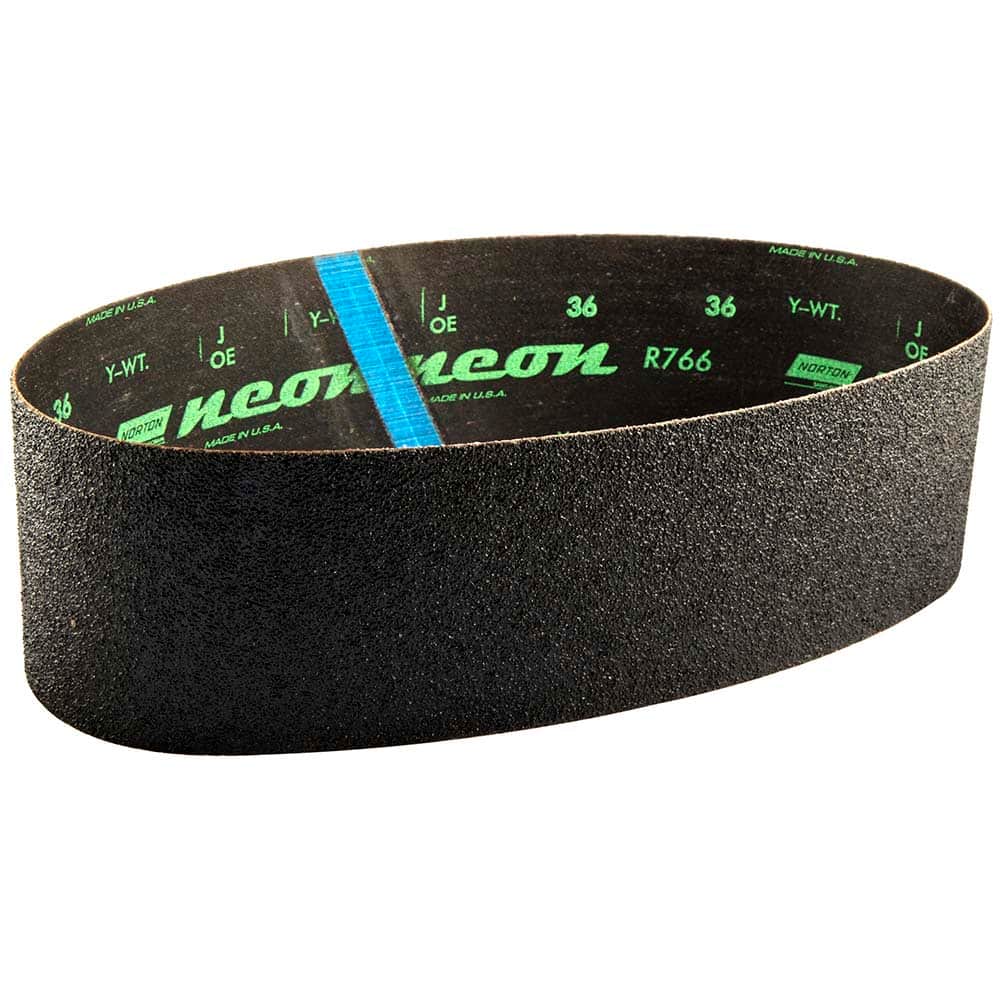 Norton - 4" Wide x 36" OAL, 50 Grit, Aluminum Oxide Abrasive Belt - Exact Tool & Supply