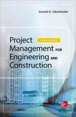 McGraw-Hill - PROJECT MANAGEMENT FOR ENGINEERING AND CONSTRUCTION Handbook, 3rd Edition - by Garold (Gary) Oberlender, McGraw-Hill, 2014 - Exact Tool & Supply