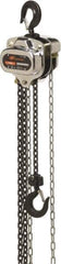 Ingersoll-Rand - 6,600 Lb Lifting Capacity, 30' Lift Height, Hand Hoist - Made from Chain, 116' Overhaul to Lift 1', 1 Chain - Exact Tool & Supply