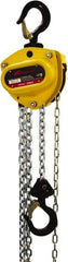 Ingersoll-Rand - 4,400 Lb Lifting Capacity, 15' Lift Height, Hand Hoist - Made from Chain, 54' Overhaul to Lift 1', 1 Chain - Exact Tool & Supply