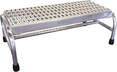 Cotterman - 12" 1 Step Stand - Step Platform, 500 Lb Capacity, 12" Platform Height, 31" Base Width x 12" Base Depth, Grip Strut - Exact Tool & Supply