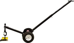 Mag-Mate - 400 Lb Load Capacity, Lift Magnet Dolly - 12" High x 41" Long x 13" Wide, 2 Poles - Exact Tool & Supply