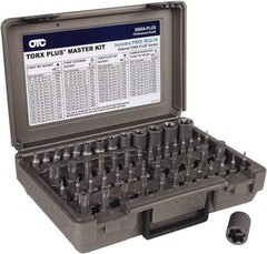 OTC - 53 Piece 1/4, 3/8 & 1/2" Drive Torx Bit Socket Set - T6 to T70 Torx, Comes in Plastic Case - Exact Tool & Supply