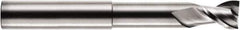 RobbJack - 5/16", 5/16" LOC, 5/16" Shank Diam, 3-1/8" OAL, 2 Flute, Solid Carbide Square End Mill - Single End, Uncoated, Spiral Flute, 40° Helix, Centercutting, Right Hand Cut, Right Hand Flute, Series FM-202 - Exact Tool & Supply
