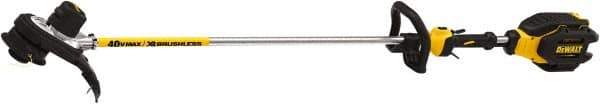 DeWALT - Battery String Trimmer - 15" Cutting Width, 40 Volts - Exact Tool & Supply