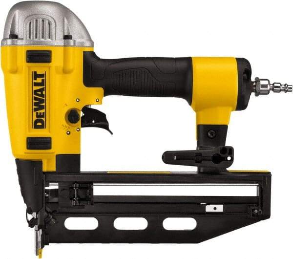 DeWALT - 1-1/4 to 2-1/2" Nail Length, 16 Gauge Finish Air Nailer - 90 to 125 psi - Exact Tool & Supply