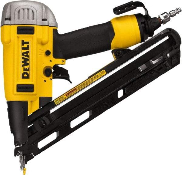 DeWALT - 1-1/4 to 2-1/2" Nail Length, 15 Gauge Finish Air Nailer - 90 to 125 psi - Exact Tool & Supply