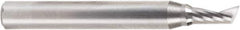 Amana Tool - 3/16" Cutting Diam x 3/8" Length of Cut, 1 Flute, Upcut Spiral Router Bit - Uncoated, Right Hand Cut, Solid Carbide, 2" OAL x 1/4" Shank Diam, 30° Helix Angle - Exact Tool & Supply