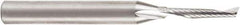 Amana Tool - 1/8" Cutting Diam x 3/4" Length of Cut, 1 Flute, Upcut Spiral Router Bit - Uncoated, Right Hand Cut, Solid Carbide, 2-1/2" OAL x 1/4" Shank Diam, 30° Helix Angle - Exact Tool & Supply