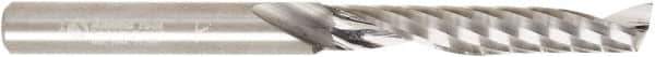 Amana Tool - 1/4" Cutting Diam x 1-1/2" Length of Cut, 1 Flute, Upcut Spiral Router Bit - Uncoated, Right Hand Cut, Solid Carbide, 3" OAL x 1/4" Shank Diam, 30° Helix Angle - Exact Tool & Supply