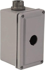 Square D - 1 Hole, 30mm Hole Diameter, Plastic Pushbutton Switch Enclosure - 1, 3, 4, 12, 4X NEMA Rated - Exact Tool & Supply
