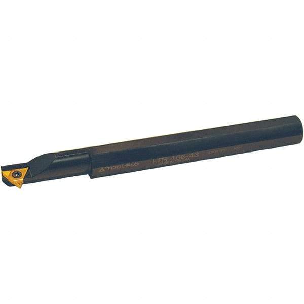 Tool-Flo - Internal Thread, Right Hand Cut, 1" Shank Width x 1" Shank Height Indexable Threading Toolholder - 10" OAL, TPGC 32 Insert Compatibility, LT Toolholder, Series Laydown - Exact Tool & Supply