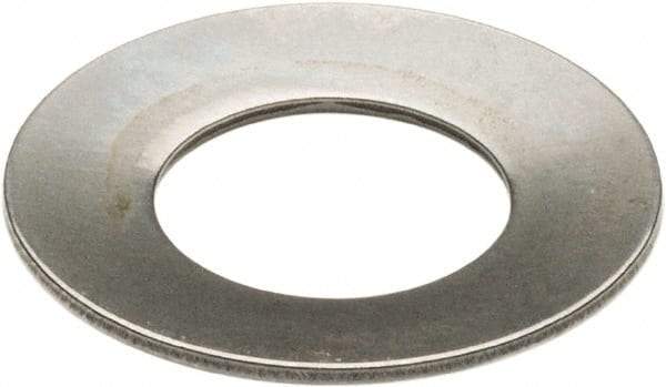 Associated Spring Raymond - 17/32" Bolt, Grade 302 Stainless Steel, Uncoated, Belleville Disc Spring - 0.103" High, 0.078" Thick - Exact Tool & Supply