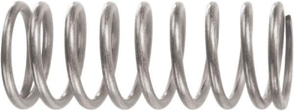 Associated Spring Raymond - 49.2mm OD, 5.26mm Wire, 5-1/2" Free Length, Compression Spring - 55.5 Lb Spring Rating, 488.08 N Max Work Load, Music Wire - Exact Tool & Supply