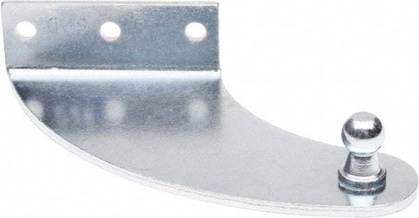 Associated Spring Raymond - 4" Long x 0.875" Deep x 2.75" High Zinc Plated Mounting Bracket - For Hydraulic Dampers & Gas Springs - Exact Tool & Supply