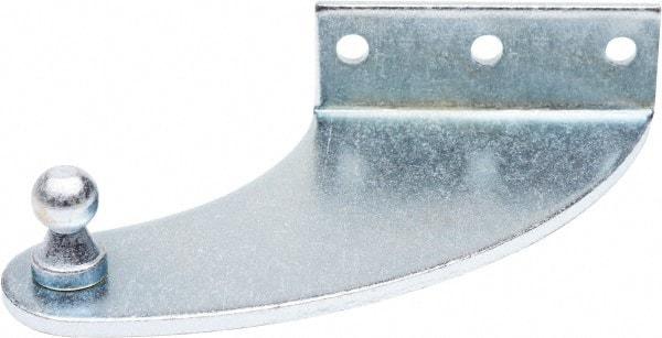 Associated Spring Raymond - 4" Long x 0.875" Deep x 2.75" High Zinc Plated Mounting Bracket - For Hydraulic Dampers & Gas Springs - Exact Tool & Supply