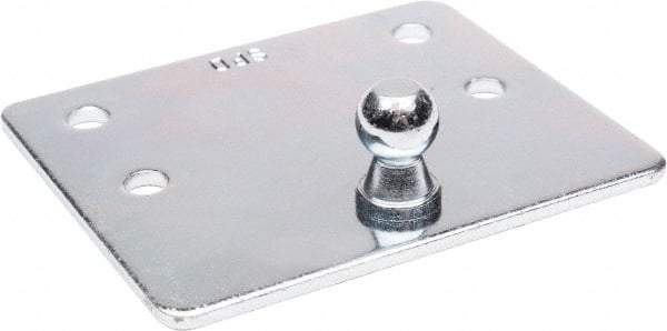 Associated Spring Raymond - 3-1/2" Zinc Plated Mounting Bracket - For Hydraulic Dampers & Gas Springs - Exact Tool & Supply