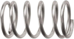 Associated Spring Raymond - 49.2mm OD, 3.76mm Wire, 5-1/2" Free Length, Compression Spring - 14.08 Lb Spring Rating, 183.52 N Max Work Load, Stainless Steel - Exact Tool & Supply
