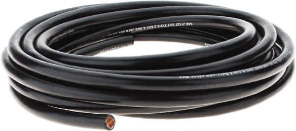 EastPenn - 1/0 Gauge Top Post Cable - Black, 25" Long - Exact Tool & Supply