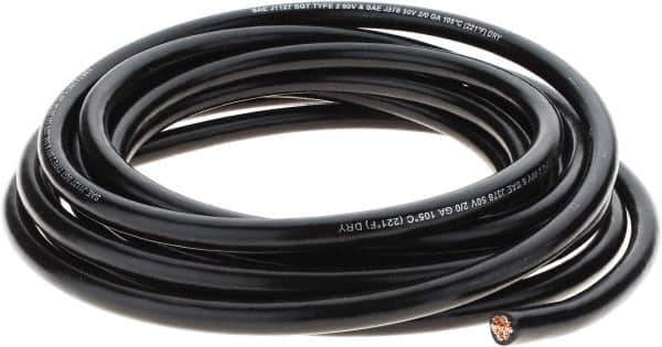 EastPenn - 2/0 Gauge Top Post Cable - Black, 25" Long - Exact Tool & Supply