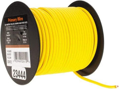 EastPenn - 14 AWG Automotive Plastic Insulated, Single Conductor Wire - 100' Long, Yellow - Exact Tool & Supply