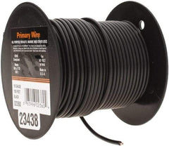 EastPenn - 16 AWG Automotive Plastic Insulated, Single Conductor Wire - 100' Long, Black - Exact Tool & Supply