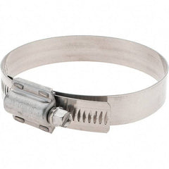 Made in USA - 2-3/4 to 3-5/8" Diam, Stainless Steel High Torque Worm Drive Clamp - Exact Tool & Supply