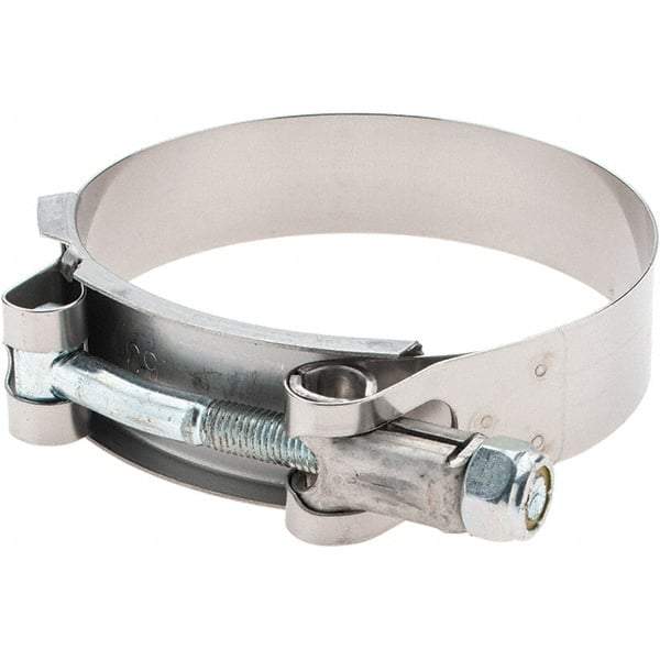 Made in USA - Bolt Clamps Type: T-Bolt Hose Clamp Minimum Diameter (Decimal Inch): 2.7500 - Exact Tool & Supply