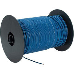 EastPenn - 18 AWG, 1,000' OAL, Hook Up Wire - Blue Polyethylene Jacket - Exact Tool & Supply