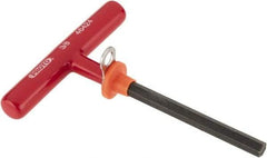 Proto - 3/8" Hex, Tethered T-Handle Cushion Grip, Hex Key - 6" OAL, Alloy Steel, Inch System of Measurement - Exact Tool & Supply