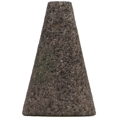 2″ × 1/2″ × 3″ × 5/8″–11 Gemini Snagging Wheel Type 17 Cones-Square Tip 24 Grit - Exact Tool & Supply