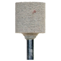 1″ × 1″ Cotton Fiber Mounted Point W220 80 Grit Aluminum Oxide - Exact Tool & Supply