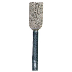 1/4″ × 1/2″ 1/8″ Spindle Cotton Fiber Mounted Point W163 80 Grit Aluminum Oxide - Exact Tool & Supply