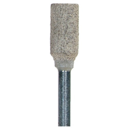 1/4″ × 1/2″ 1/8″ Spindle Cotton Fiber Mounted Point W163 120 Grit A/O - Exact Tool & Supply