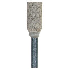 1/4″ × 1/2″ 1/8″ Spindle Cotton Fiber Mounted Point W163 120 Grit A/O - Exact Tool & Supply