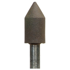 1″ × 2″ 1/2″ Spindle Center Lap Mounted Point 80 Grit Aluminum Oxide - Exact Tool & Supply