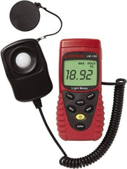 Amprobe - 9 Volt Battery, 20 to 20,000 FC, LCD Display, Silicone Photodiode Light Meter - 3 Accuracy, Compatible with All Visible Light Lighting, Built In Memory - Exact Tool & Supply