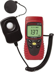 Amprobe - 9 Volt Battery, 20 to 20,000 FC, LCD Display, Silicone Photodiode Light Meter - 5 Accuracy, Compatible with All Visible Light Lighting, Built In Memory - Exact Tool & Supply