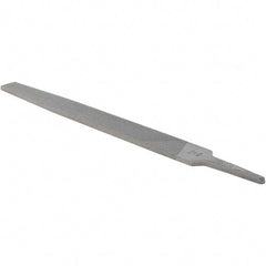 Value Collection - 12" Long, Bastard Cut, Flat American-Pattern File - Double Cut, 9/32" Overall Thickness - Exact Tool & Supply