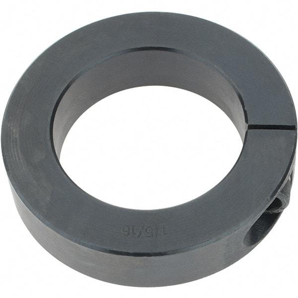 Import - 1-15/16" Bore, Steel, One Piece Clamp Collar - 3" Outside Diam, 11/16" Wide - Exact Tool & Supply