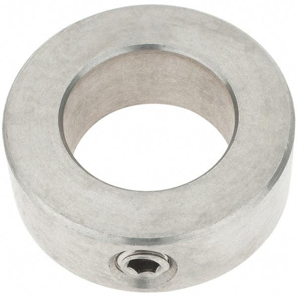Import - 15/16" Bore, Stainless Steel, Set Screw Shaft Collar - 1-1/2" Outside Diam, 9/16" Wide - Exact Tool & Supply