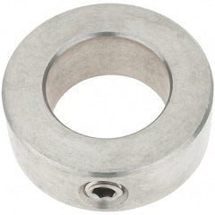Import - 15/16" Bore, Stainless Steel, Set Screw Shaft Collar - 1-1/2" Outside Diam, 9/16" Wide - Exact Tool & Supply