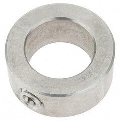 Import - 13/16" Bore, Stainless Steel, Set Screw Shaft Collar - 1-5/16" Outside Diam, 9/16" Wide - Exact Tool & Supply