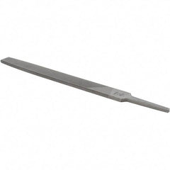 Value Collection - 8" Long, Smooth Cut, Flat American-Pattern File - Double Cut, 7/32" Overall Thickness - Exact Tool & Supply