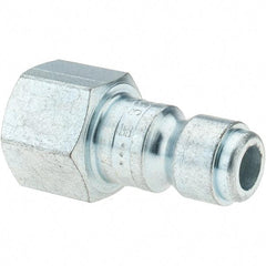 Parker - 3/8-18 Female NPTF Tru-Flate Automotive Pneumatic Hose Connector - Steel, 3/8" Body Diam - Exact Tool & Supply