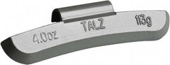 Value Collection - 4 oz TAL Wheel Weight - Zinc, For Use with Automotive & Light Trucks - Exact Tool & Supply