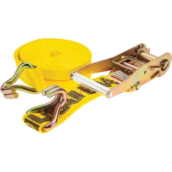 Lift-All - 27' Long x 2" Wide, 3,300 Lb Basket Capacity, Polyester Web Sling - Exact Tool & Supply