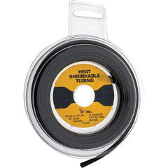 Import - 2:1, Polyolefin Heat Shrink Electrical Tubing - Black - Exact Tool & Supply
