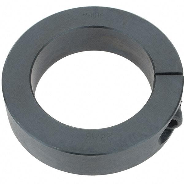 Import - 2-3/16" Bore, Steel, One Piece Clamp Collar - 3-1/4" Outside Diam, 3/4" Wide - Exact Tool & Supply