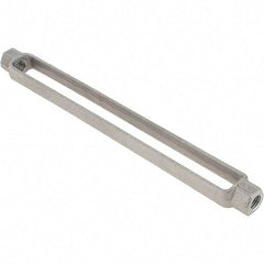 Made in USA - 3,500 Lb Load Limit, 5/8" Thread Diam, 12" Take Up, Steel Turnbuckle Body Turnbuckle - 13-7/8" Body Length, 15/16" Neck Length - Exact Tool & Supply